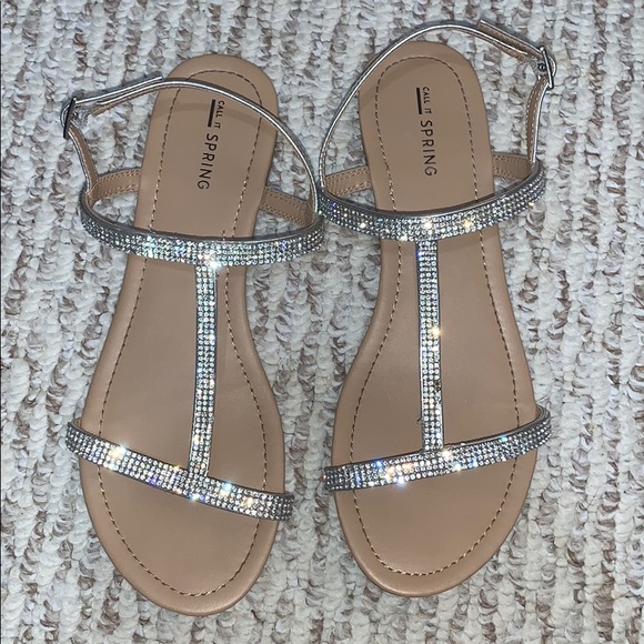 Call it Spring Formal Sparkly Sandals - Picture 1 of 5